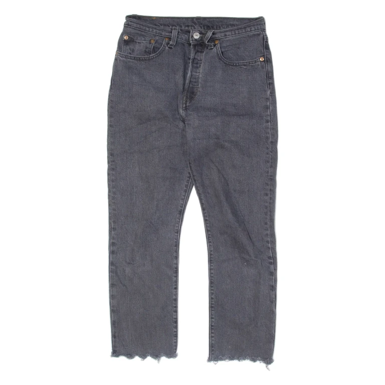 LEVI'S 501 Jeans Mens Grey Regular Straight W28 L28