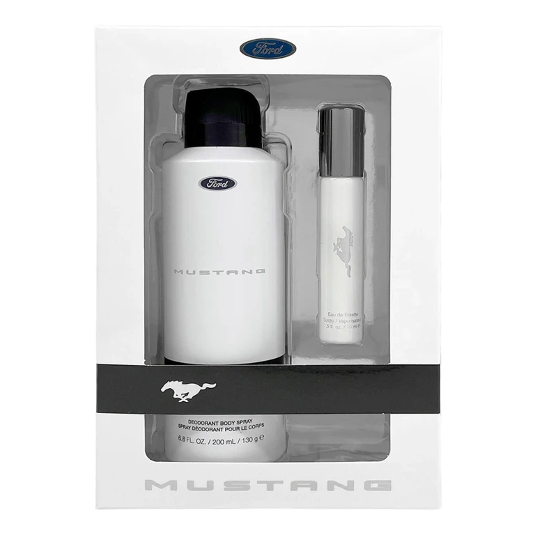 White Mens 2 Pc Set 6.7 Oz Body Spray / .5 Oz EDT