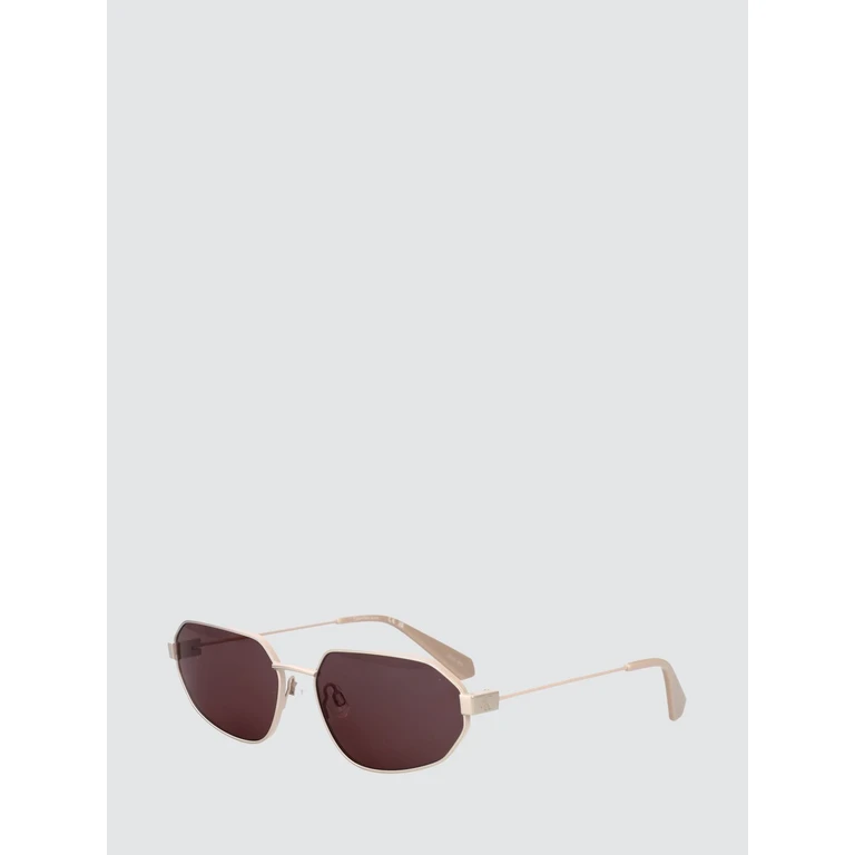 Oval Metal Sunglasses with Engraved Logo (CKJ26200S42)