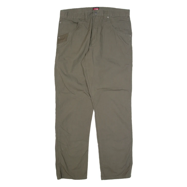 WRANGLER Workwear Mens Trousers Grey Regular Straight W36 L34