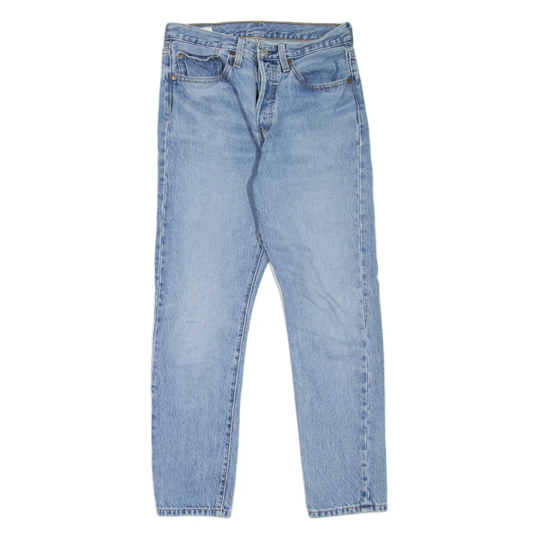 LEVI'S 501S Jeans BIG E Womens Blue Skinny Straight Stone Wash W26 L28