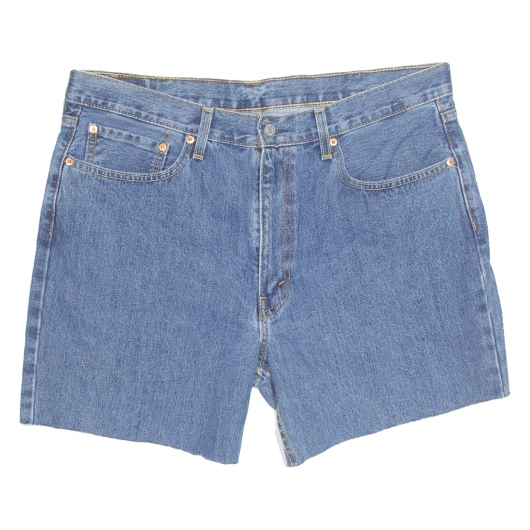 LEVI'S Cut Off 550 Mens Denim Shorts Blue XL W39