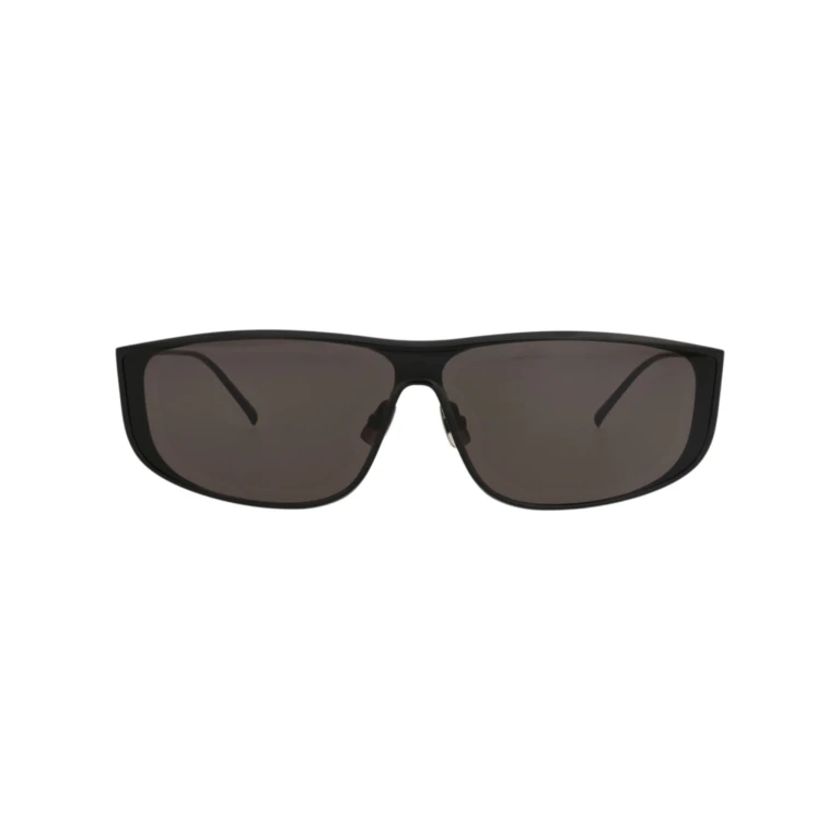 Shield-Frame Metal Sunglasses