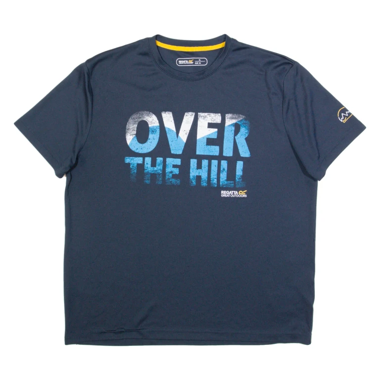 REGATTA Over The Hill Mens T-Shirt Black XL