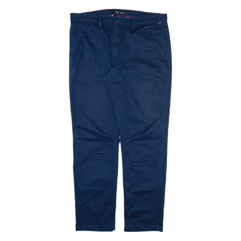 VANS Mens Trousers Blue Slim Straight W38 L32