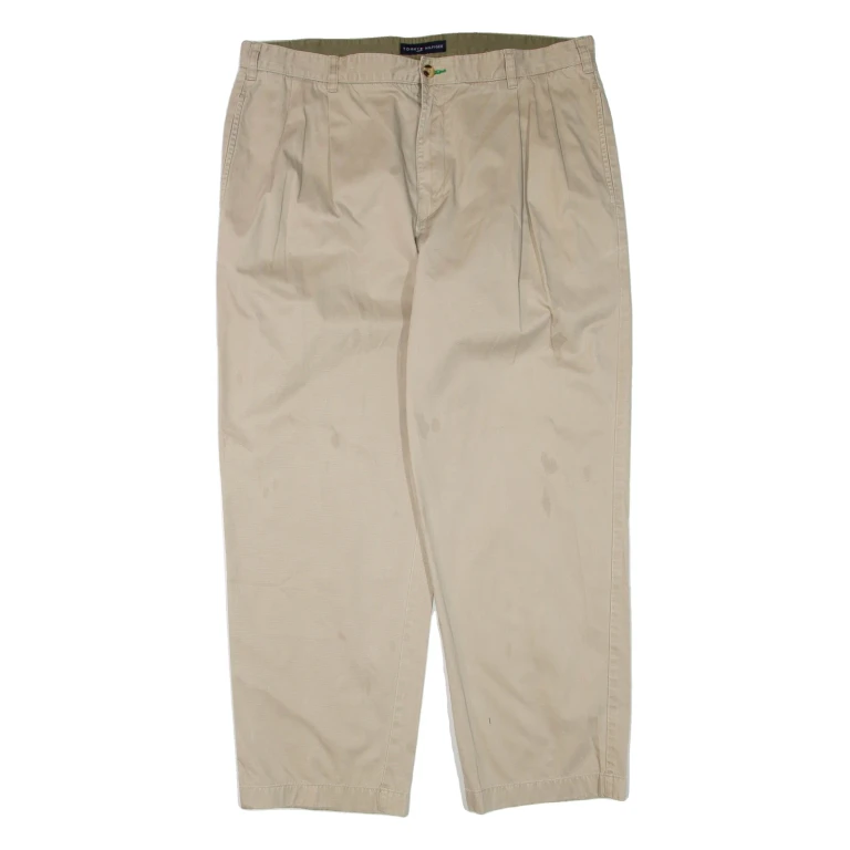 TOMMY HILFIGER Mens Trousers Beige Regular Tapered W38 L30
