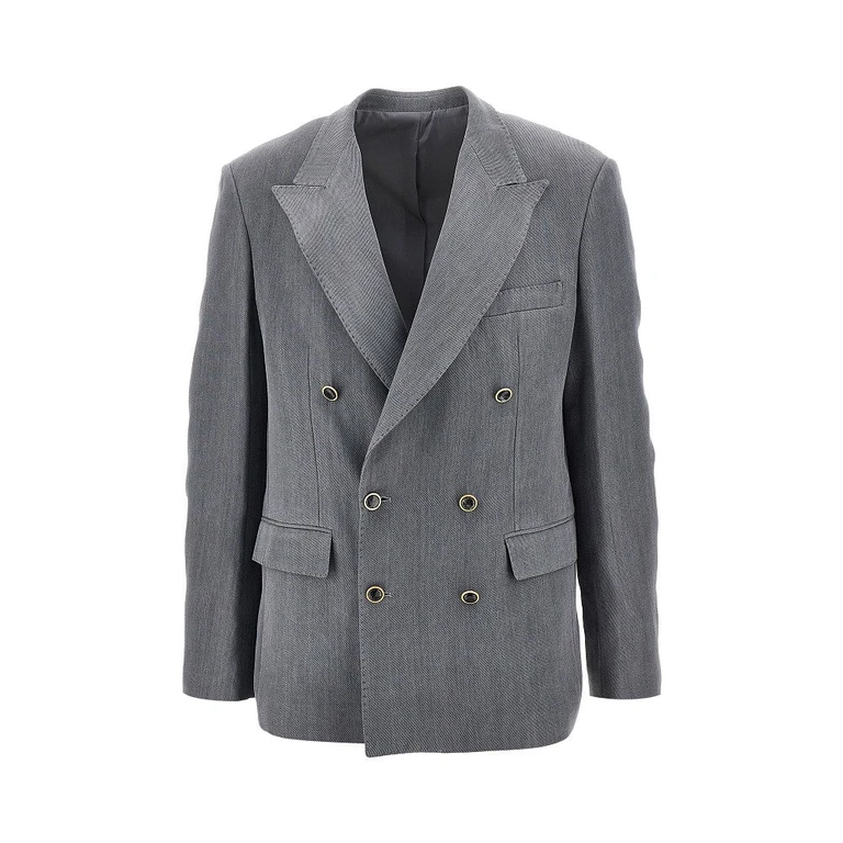 MARSEM Gabardine double-breasted tailored jacket Man 48