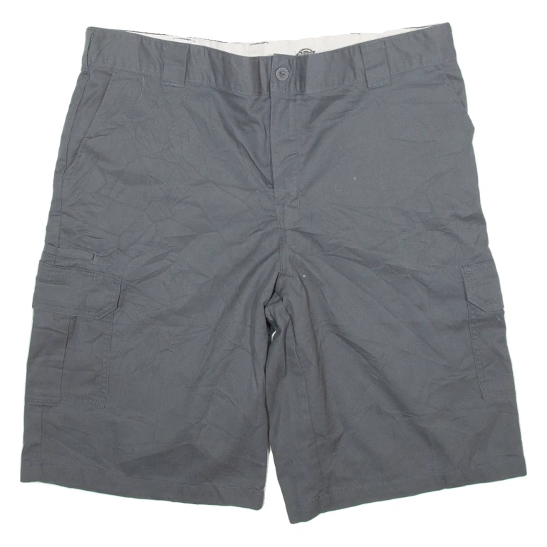DICKIES Mens Workwear Shorts Grey Relaxed XL W40