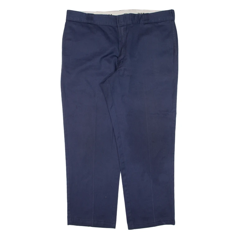 DICKIES 874 Workwear Mens Trousers Blue Regular Straight W40 L28