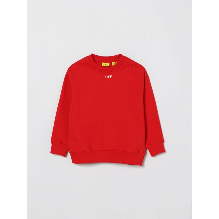 OFF-WHITE KIDS Sweater Kids color Red (OBBA001S26FLE005600)