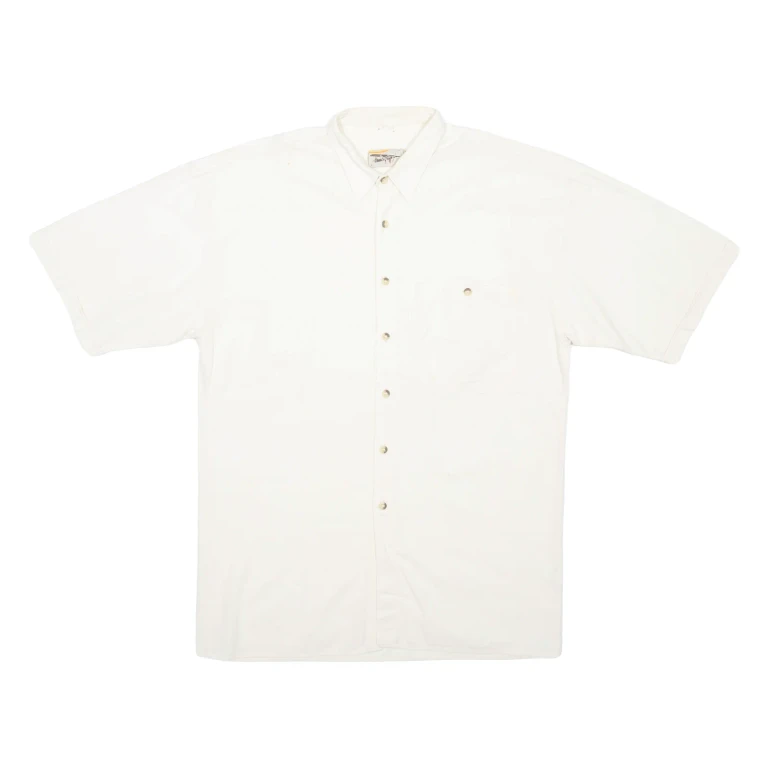 VILARELLO Mens Plain Shirt Cream XL