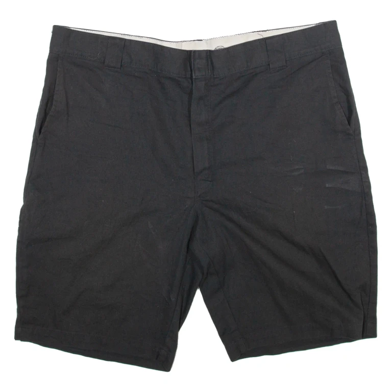DICKIES Mens Workwear Shorts Black Relaxed 2XL W42