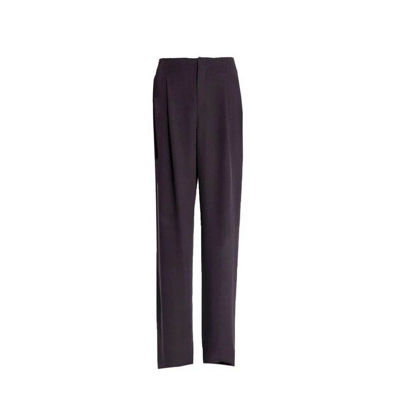 Saint Laurent Brown Silk Dress Pants - Men