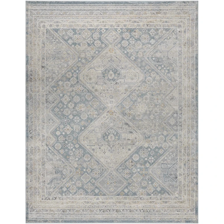 Sagen Blue Medallion Area Rug