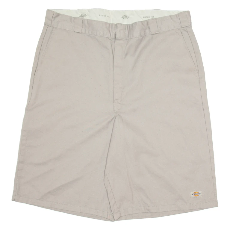 DICKIES Mens Workwear Shorts Grey Loose XL W40