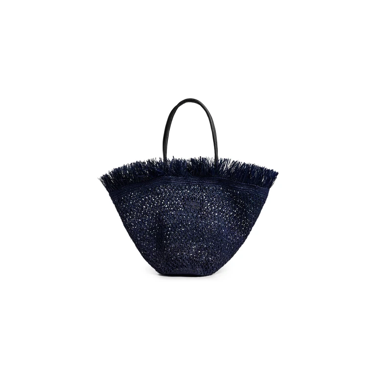 BTB Los Angeles Trina Fringe Tote Navy One Size