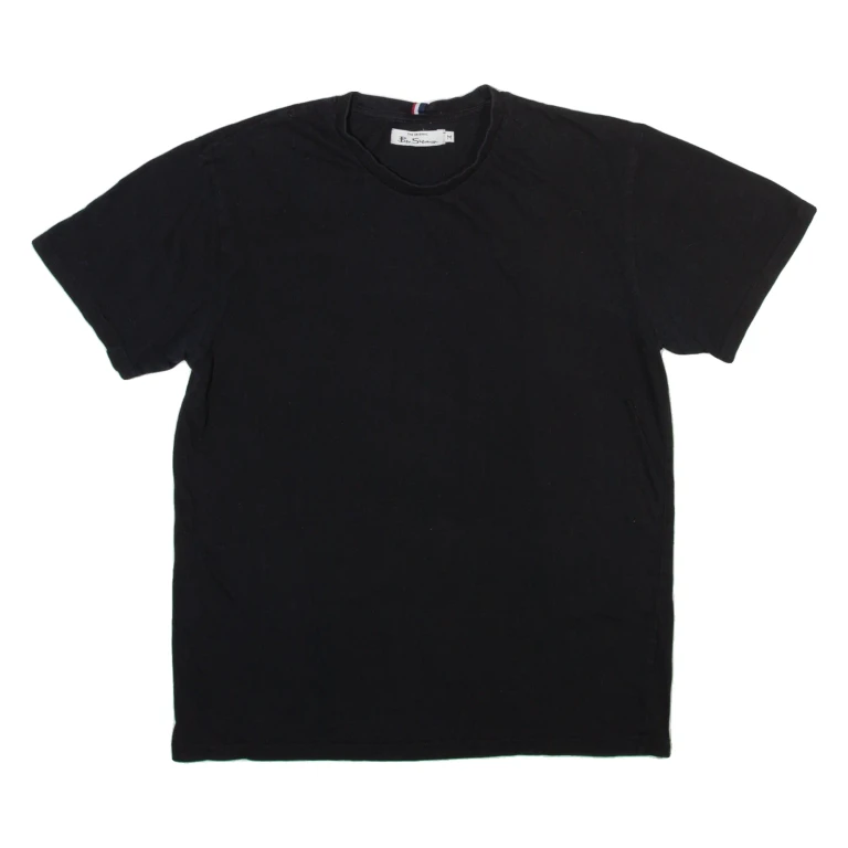 BEN SHERMAN Mens T-Shirt Black Crew Neck M