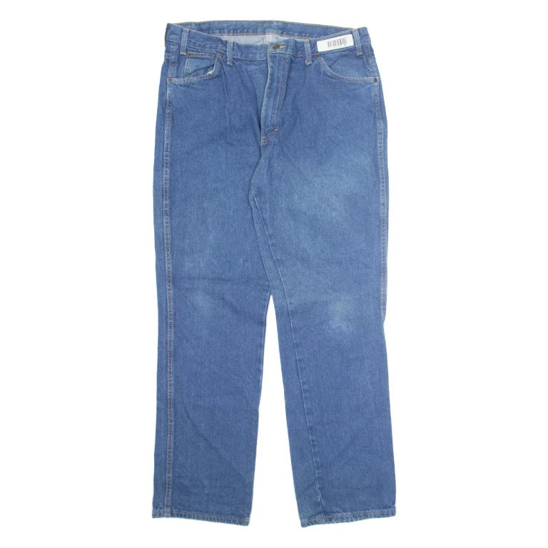 DICKIES Mens Jeans Blue Loose Straight W40 L34