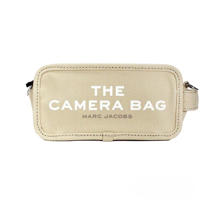 Marc Jacobs The Camera Bag Beige Canvas Crossbody Silver - Women