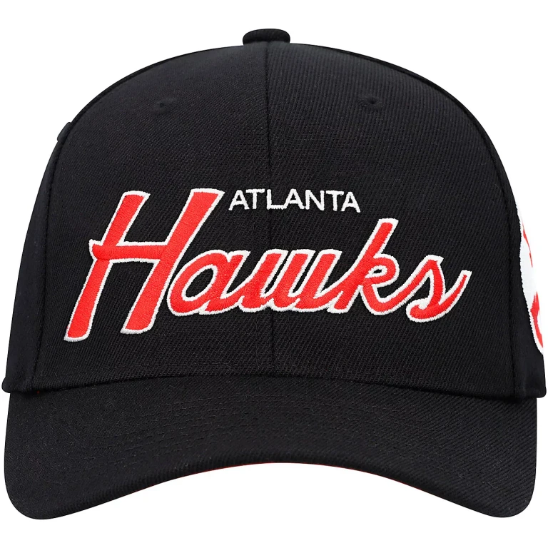 Men's NBA Team Script 2.0 Stretch Snapback Hawks Snapback Caps