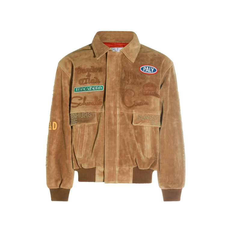Paly Hollywood Sunset Embellished Suede Jacket