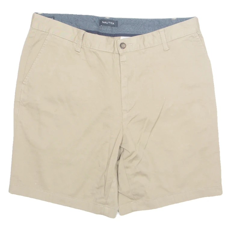 NAUTICA Mens Chino Shorts Beige L W36