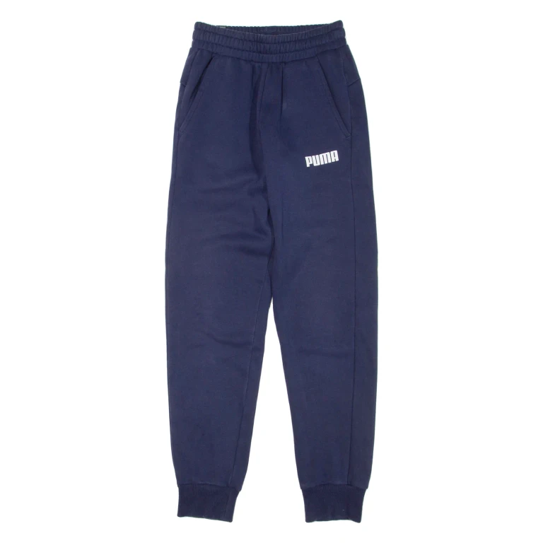 PUMA Mens Joggers Blue Tapered XS W26 L29