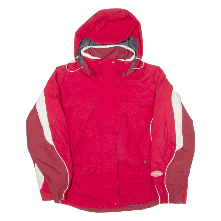 COLUMBIA Womens Jacket Red Hooded Colourblock M (SS2-220724-4555)