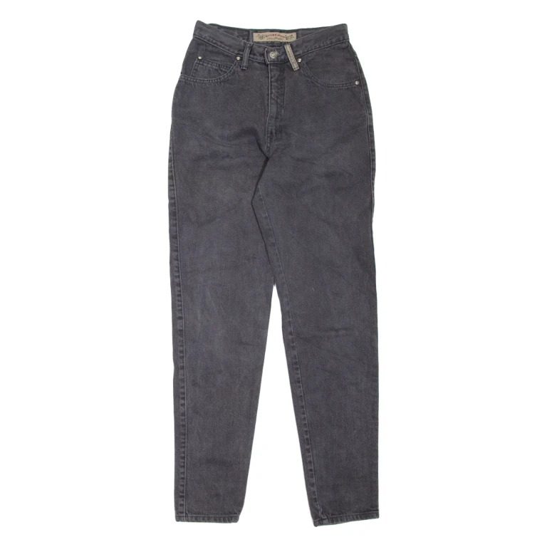 LEVI'S Womens Jeans Grey Regular Mom 90s W24 L30