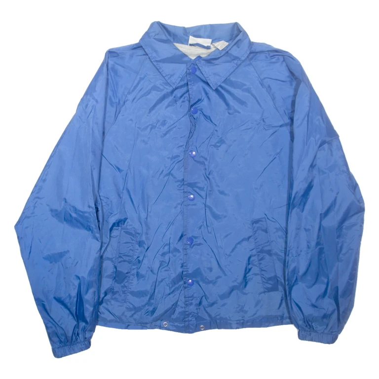 ATHLETECH Mens Coach Jacket Blue Nylon S
