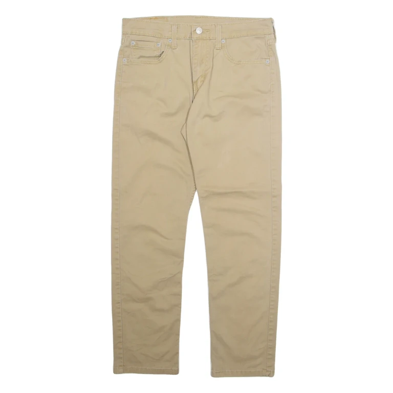 LEVI'S 502 Mens Trousers Beige Regular Straight W29 L27