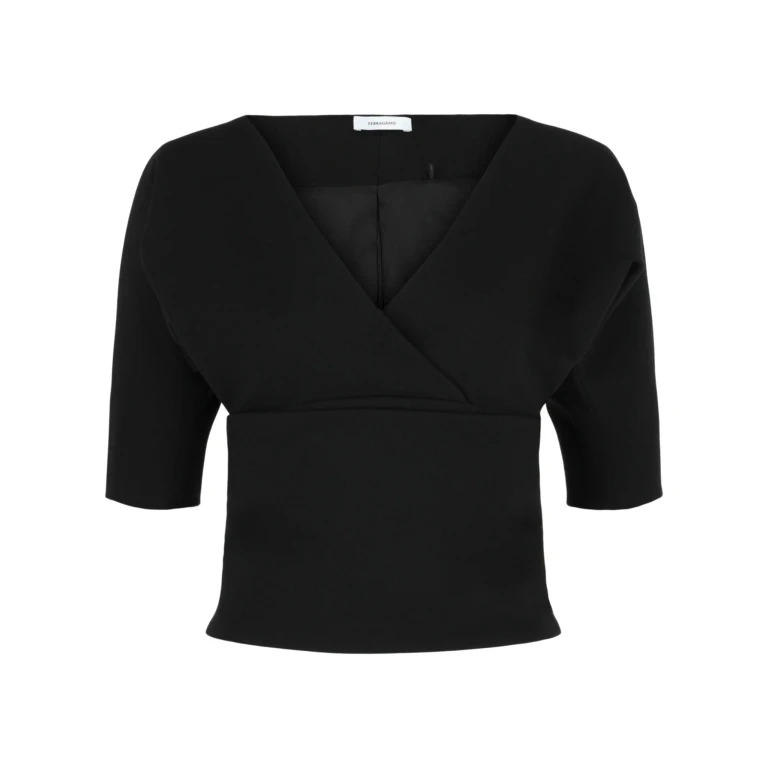 Layered Wool-Blend Blouse