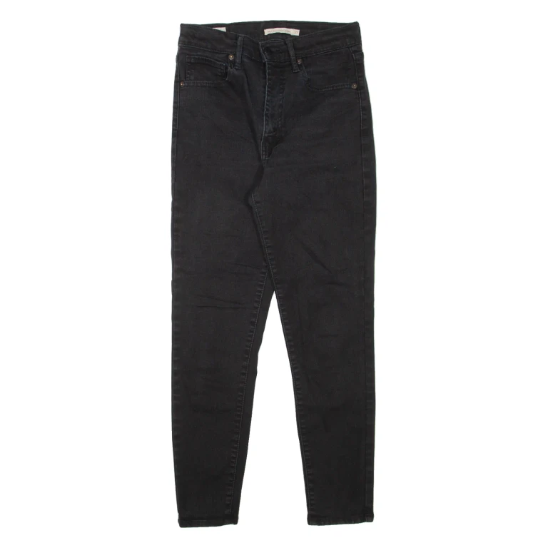 LEVI'S Mile High BIG E Womens Jeans Black Slim Skinny Denim W27 L26