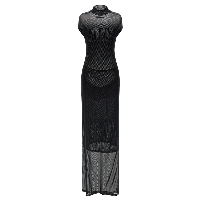 Jean Paul Gaultier Black Polyamide Long Dress - Women