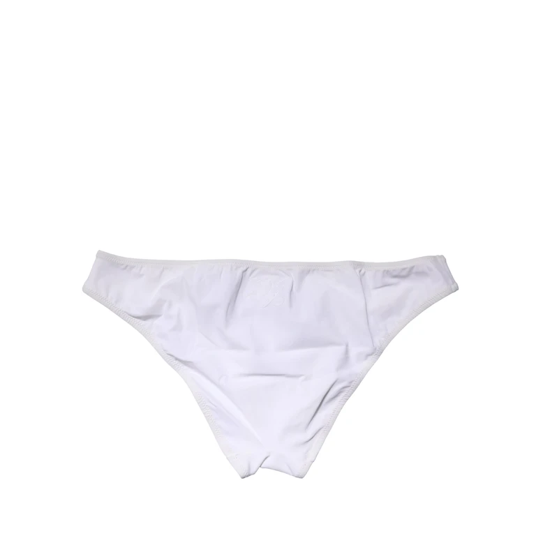 Dolce & Gabbana White Nylon Stretch Mid Waist Brief Panty Underwear Elastane Clothing - Women