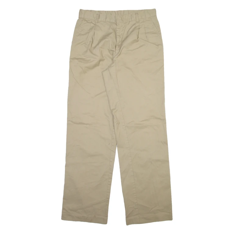 DICKIES Womens Trousers Beige Relaxed Straight W31 L33