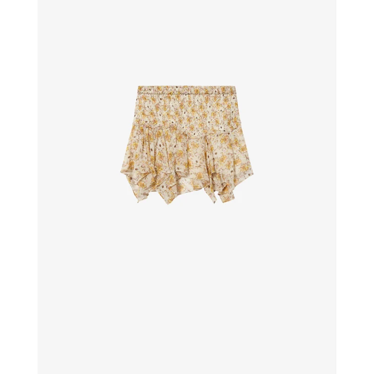 Jupe Fiala - Femme - Clair Jaune-écru - Taille34 - Marant Étoile