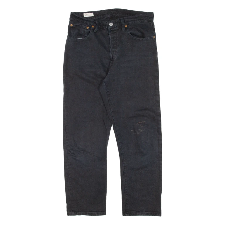LEVI'S 501 BIG E Jeans Womens Black Regular Straight W28 L26