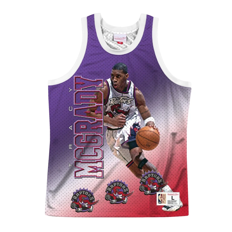 Men's NBA Behind The Back Tank Toronto Raptors Tracy Mcgrady