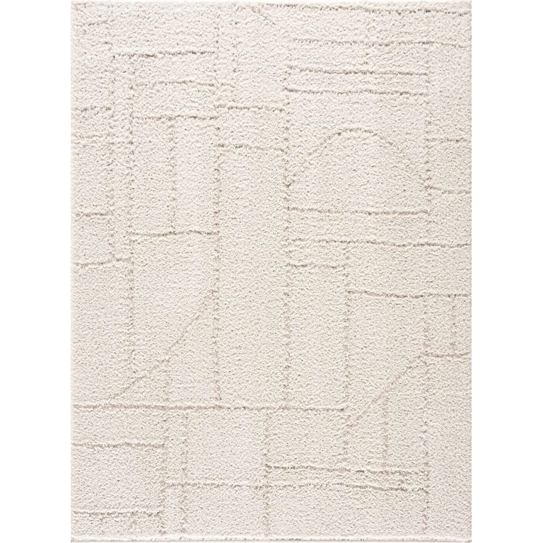 Andia Plush Grid Rug - Clearance