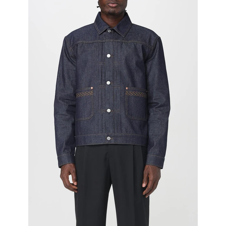 DRÔLE DE MONSIEUR Jacket Men color Denim (HJT172CO211BRT)