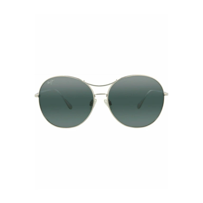 Round-Frame Titanium Sunglasses