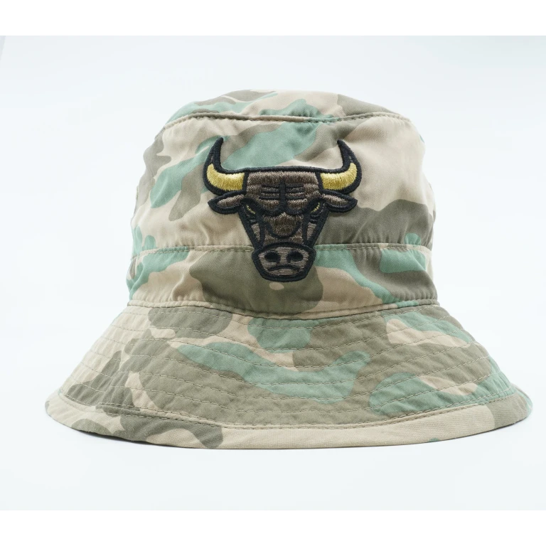 Men's NBA Chicago Bulls Camouflage Ambush Bucket Hat Hats