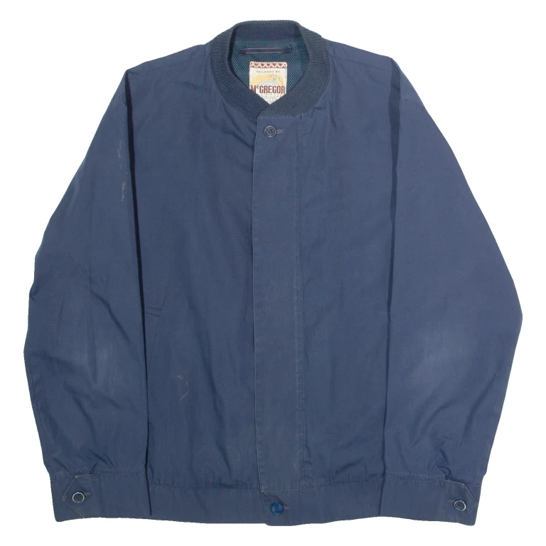 MCGREGOR Mens Bomber Jacket Blue L