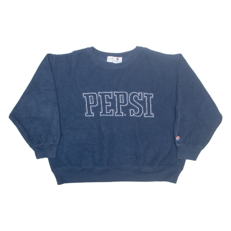 PEPSI Fleece Mens Sweatshirt Blue XL