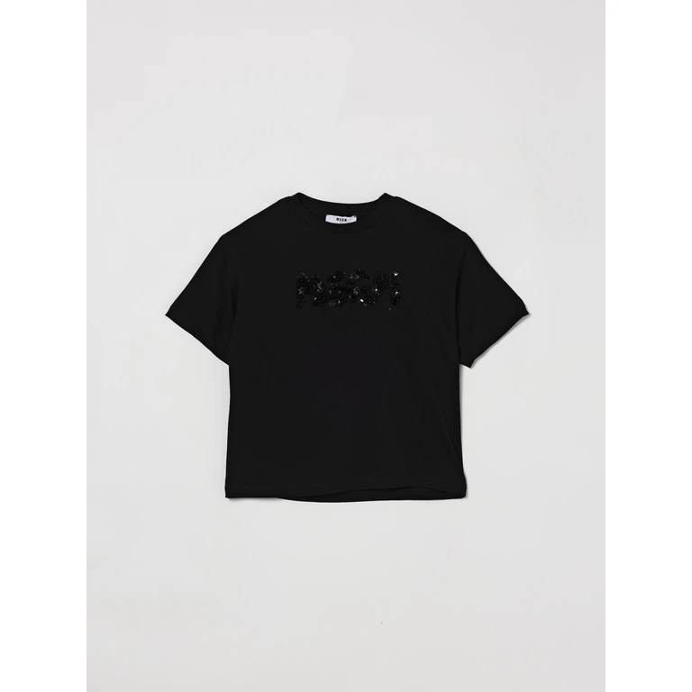 MSGM KIDS T-Shirt Kids color Black (S6MSJGTH087110)