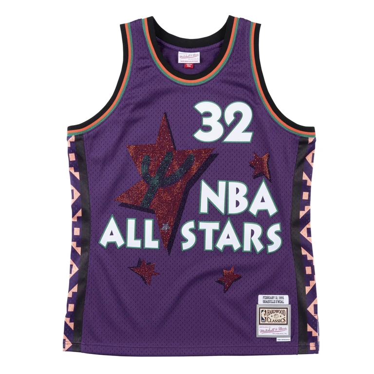 Men's NBA Rhinestone Swingman Jersey 1995 All-Star East Shaq Jerseys