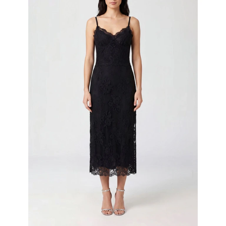 V-Neck Lace Midi Slip Dress (F6JAOTHLM07N0000)
