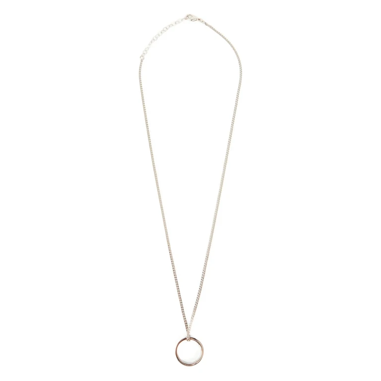 Logo Ring Pendant Necklace