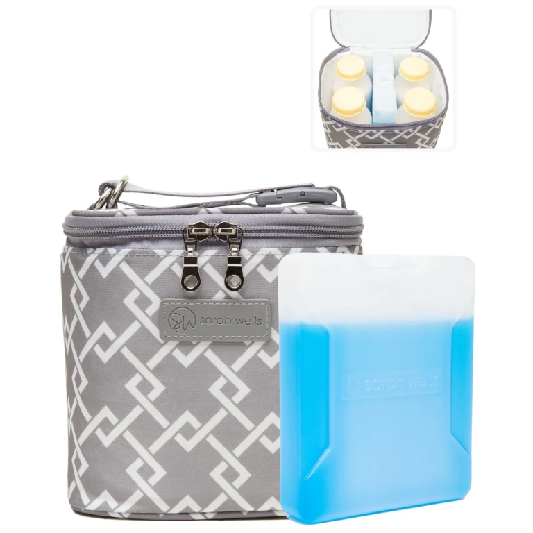 Sarah Wells Cold Gold Breastmilk Cooler - Insulated Milk Storage & Ice Pack - Machine Washable for Moms